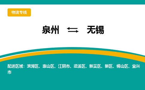 泉州到无锡物流公司-泉州物流专线直达到-（今日/热线）