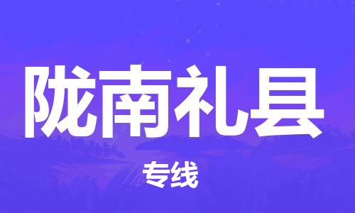 南安市到陇南礼县物流专线-陇南礼县到南安市货运-用心服务